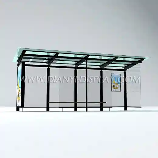 led bus stop shelter