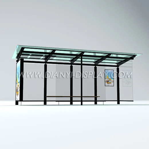 led bus stop shelter