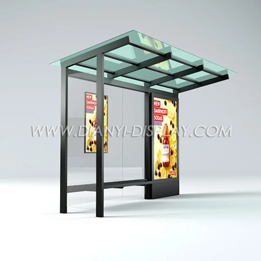 led bus stop shelter