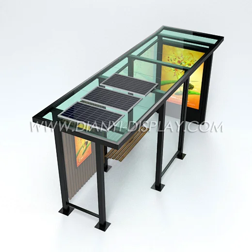 led bus stop shelter