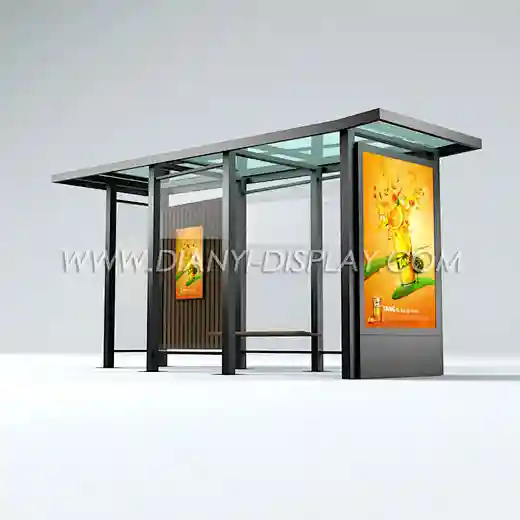 led bus stop shelter