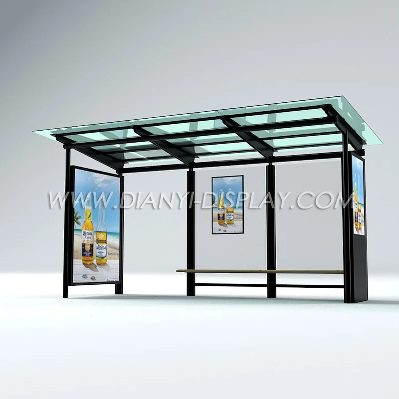 led bus stop shelter