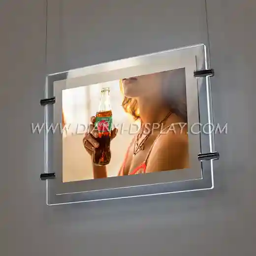 hanging acrylic light box