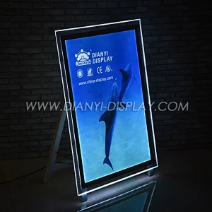 standing acrylic light box