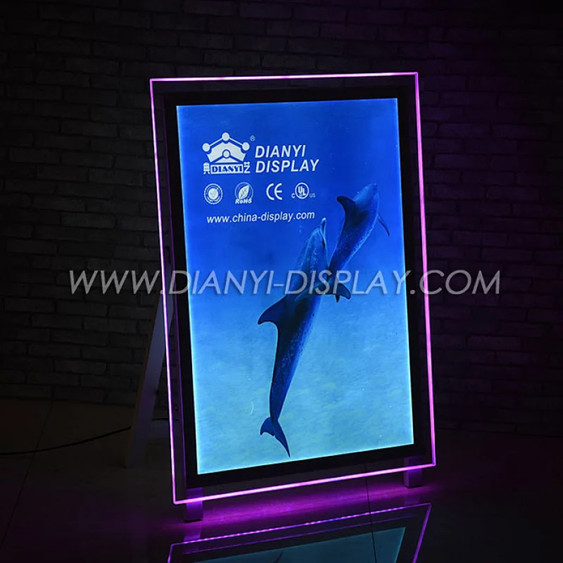 standing acrylic light box