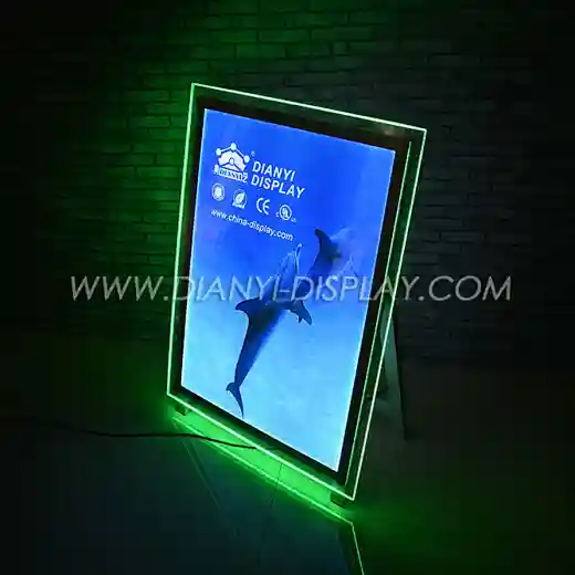 standing acrylic light box