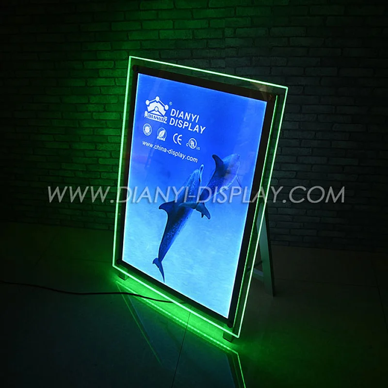 standing acrylic light box