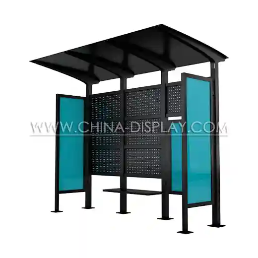 led bus stop shelter