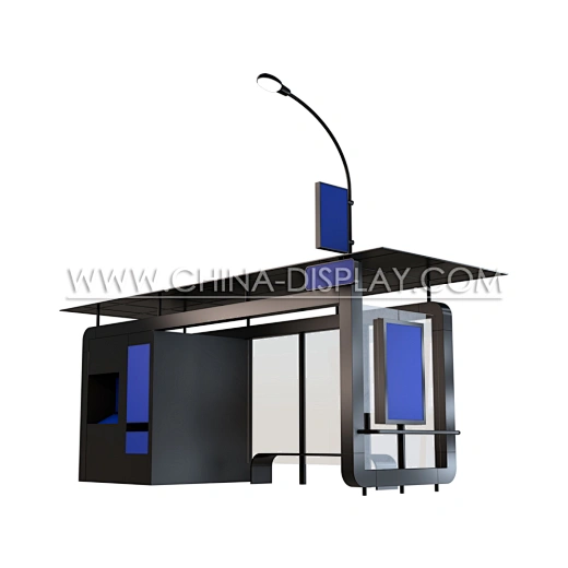 led bus stop shelter