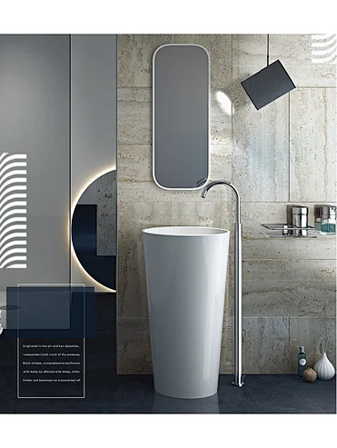 Modern Stone Sink, New Indoor Pedestal Wash Basin