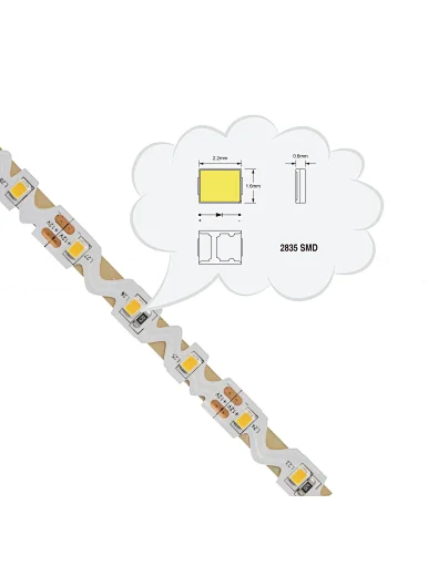 2835 s shape led strip light