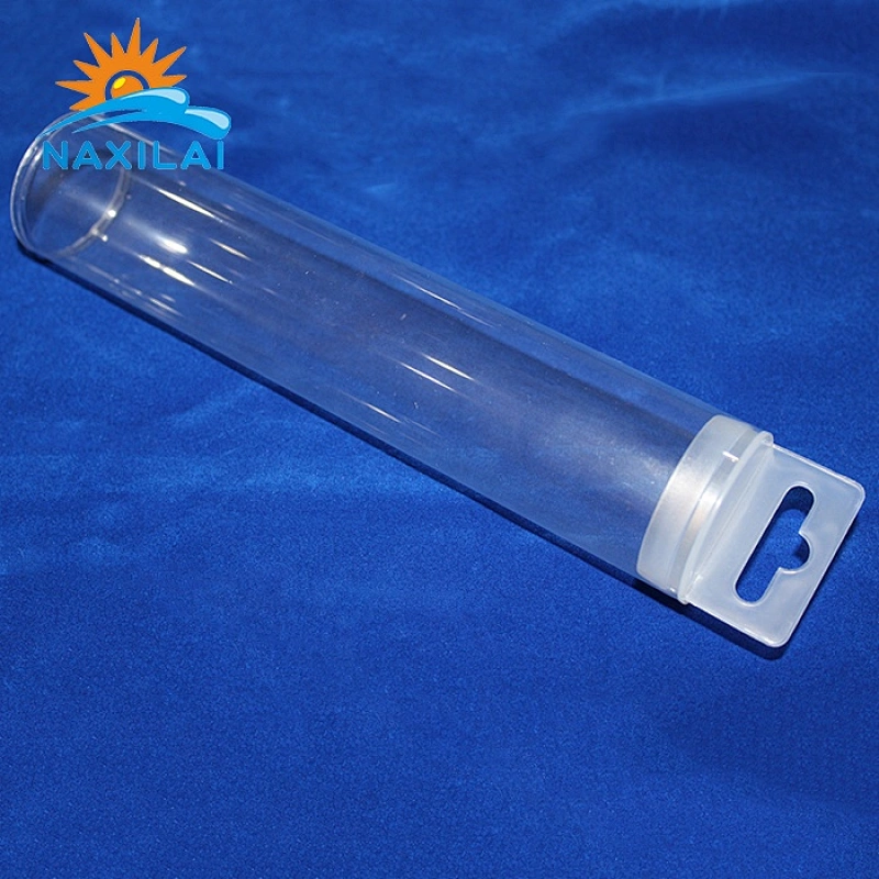 Naxilai See-Through Plastic Soft Clear Packing Tube With  Hang Plug Cap