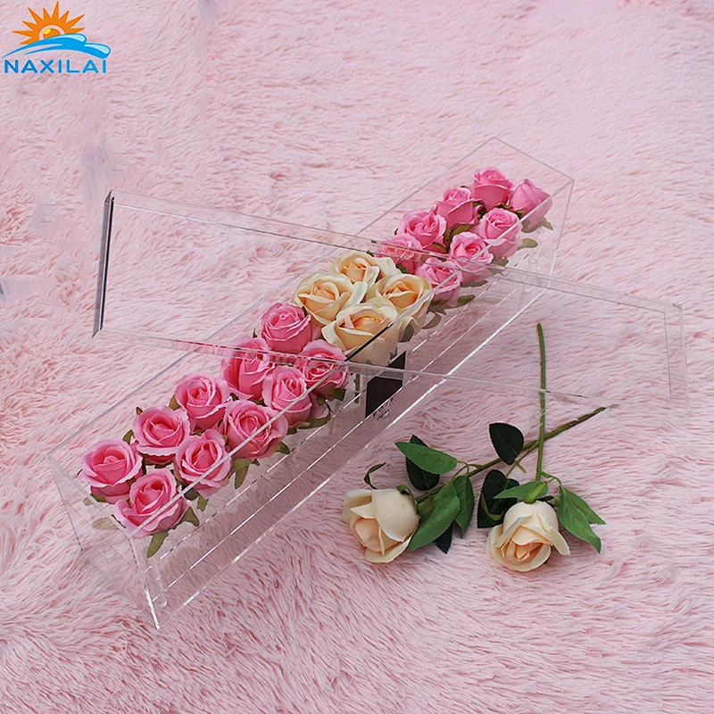 Naxilai clear acrylic box for flower