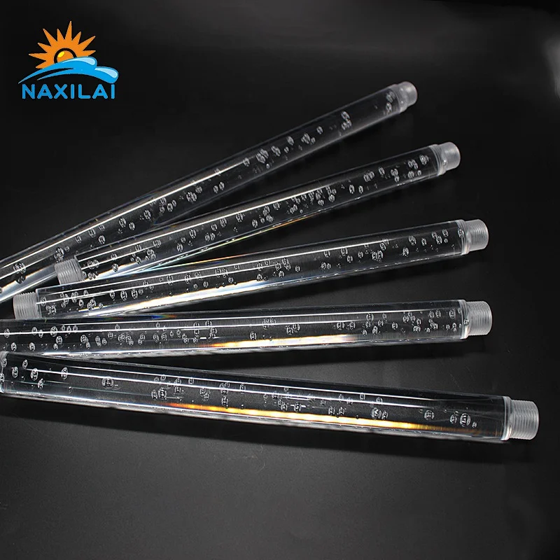 Naxilai Round Acrylic Plastic Rod Threaded Poles