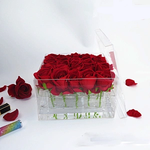 Naxilai 25-Hole Transparent Acrylic Flower Box