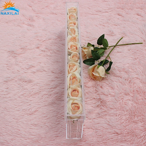 Naxilai Top Grade Clear Plastic Acrylic Packaging Box for Flowers With Lid