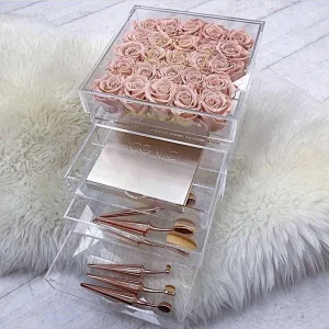 Naxilai 25 Holes With 3 Drawers Acrylic Flower box