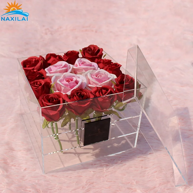 Naxilai 16 Holes Acrylic Flower Box