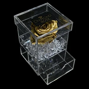 Naxilai 1 Hole With Drawer Rose Acrylic Box