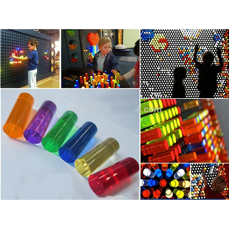colored acrylic rod