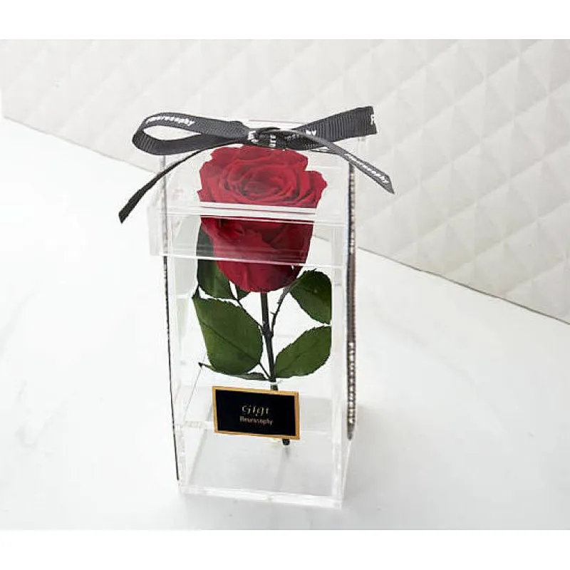 Naxilai 1 Hole Acrylic Wedding Flower Gift Box