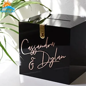 Naxilai acrylic wedding invitation card box