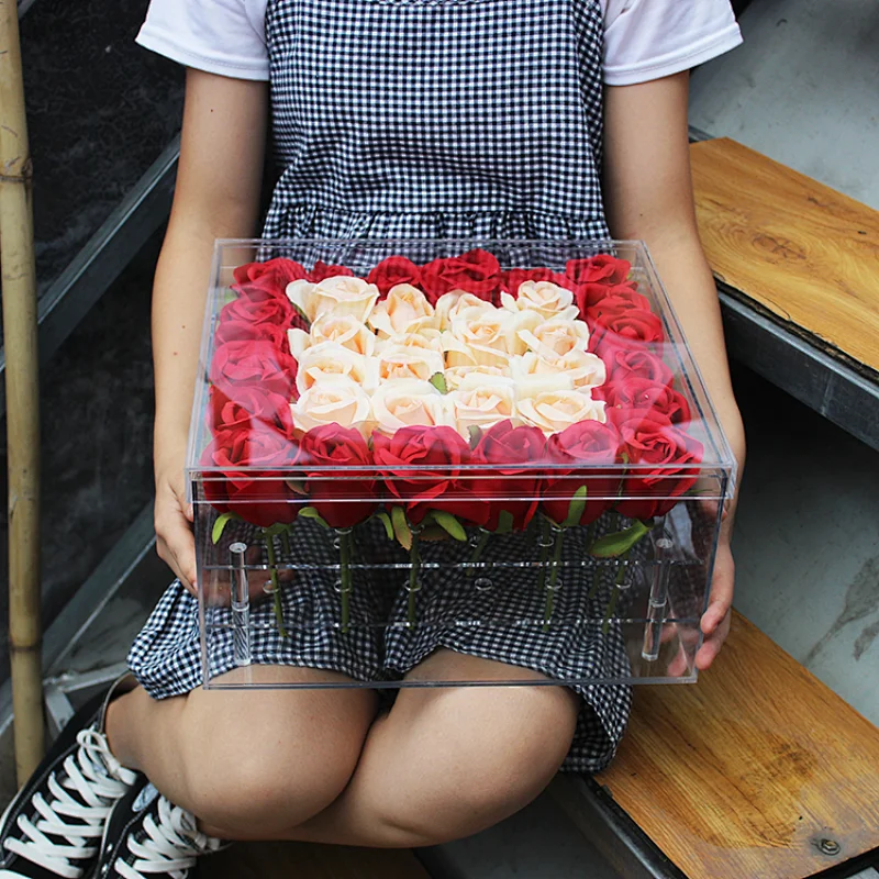 Naxilai 36 Holes Waterproof Transparent Flower Box