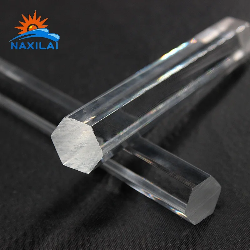 Naxilai Extruded Clear Hexagon Acrylic Rod