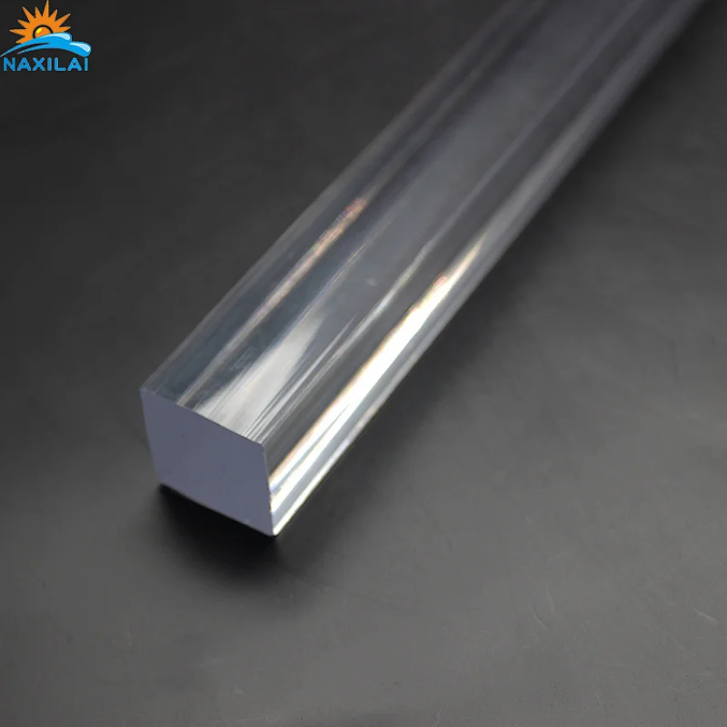 Naxilai Clear Square Acrylic Rods