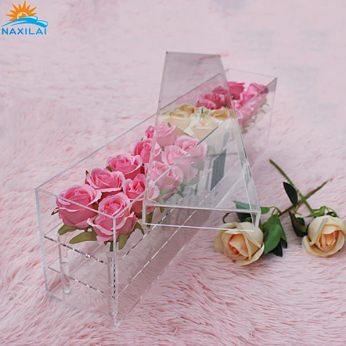 Naxilai clear acrylic box for flower