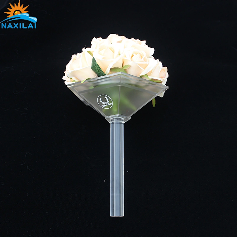 Naxilai  Acrylic Wedding flower Holder Roses Bouquet
