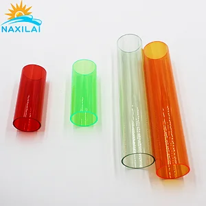 Naxilai Led Cast Coloured Acrylic Plexi-glass Large Diameter Plastic Tubes