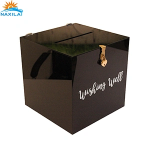 Naxilai Acrylic Wishing Well Invitation Letter Box With Lock