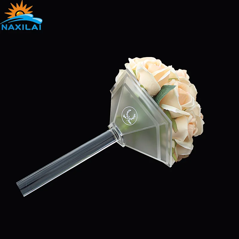 Naxilai  Acrylic Wedding flower Holder Roses Bouquet