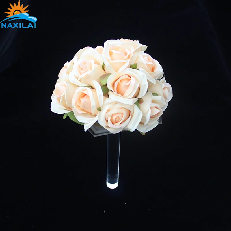 Naxilai  Acrylic Wedding flower Holder Roses Bouquet