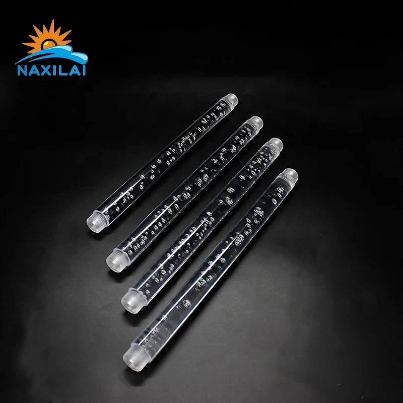 Naxilai Round Acrylic Plastic Rod Threaded Poles