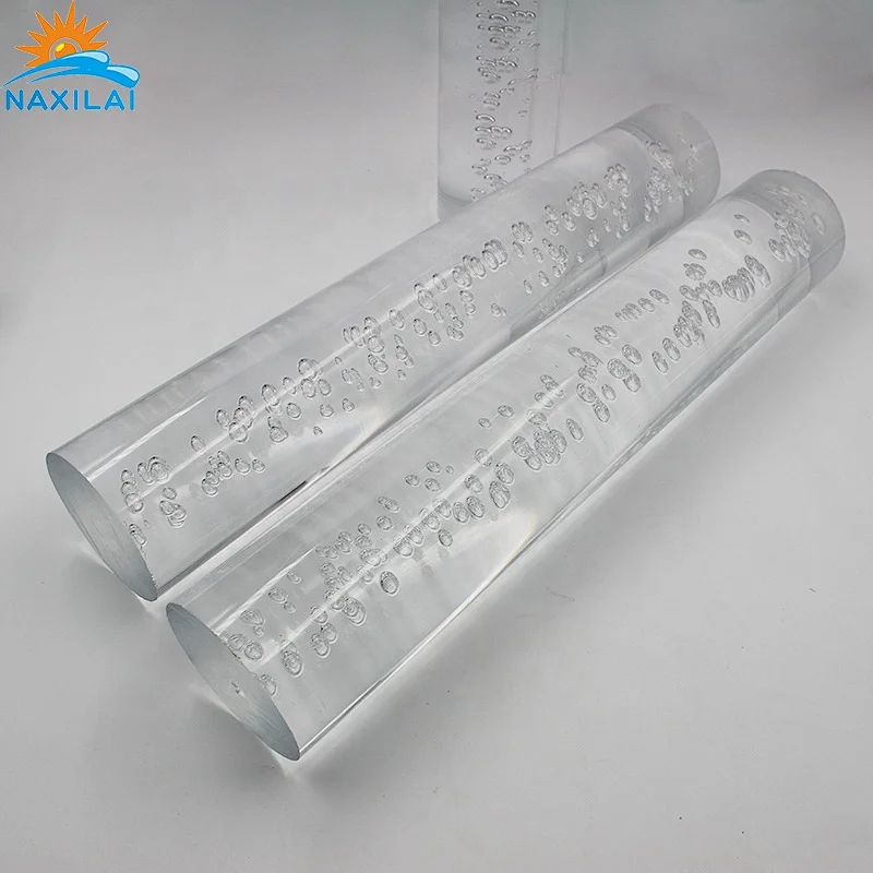 Naxilai Clear Plexiglass Acrylic Bubble Rod