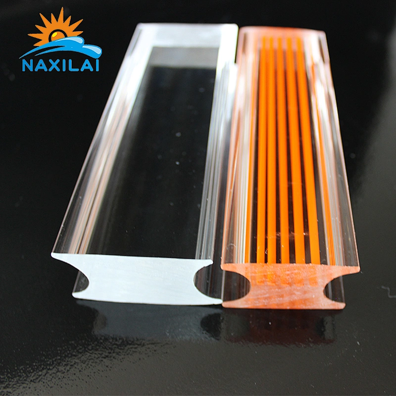 Naxilai Clear PMMA H-shape Colorful Perspex Rod
