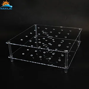 Naxilai 25 Holes With Drawer Clear Acrylic Roses Flowers Box