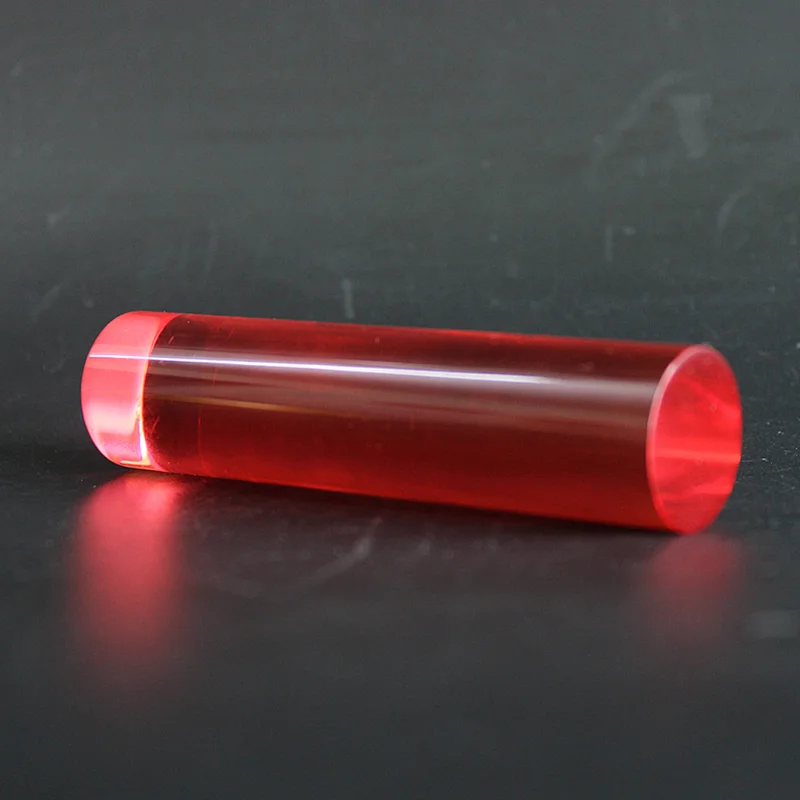 red acrylic rod