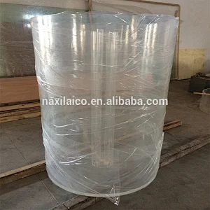 large plexiglass tube