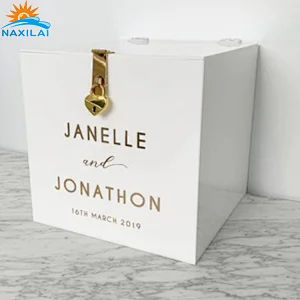 Naxilai acrylic wedding invitation card box