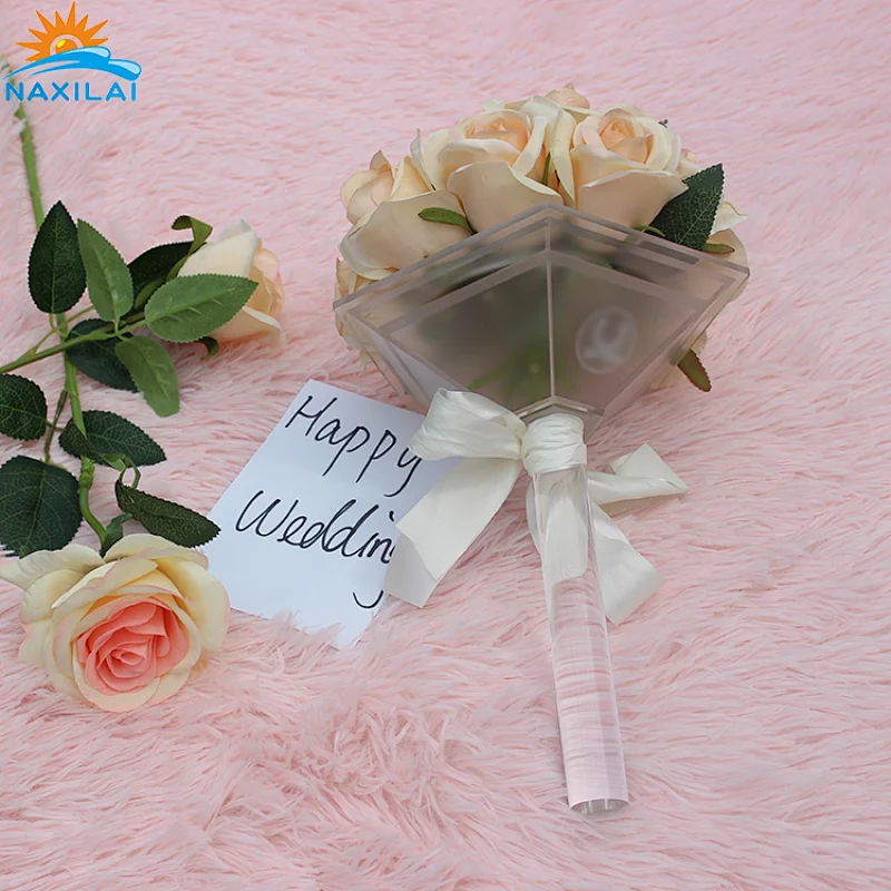 Naxilai Acrylic Bouquet Handle For Wedding