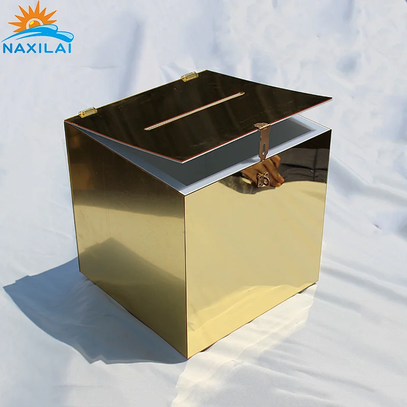Naxilai Acrylic Wishing Well Invitation Letter Box With Lock