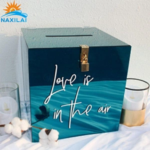 Naxilai acrylic wedding invitation card box
