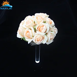 Naxilai Acrylic Hand Held Bouquet Holders Small Bouquet Holders