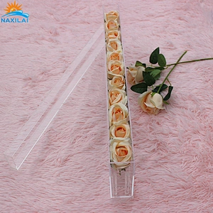 Naxilai Top Grade Clear Plastic Acrylic Packaging Box for Flowers With Lid