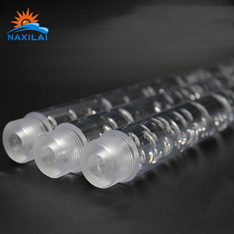 Naxilai Round Acrylic Plastic Rod Threaded Poles
