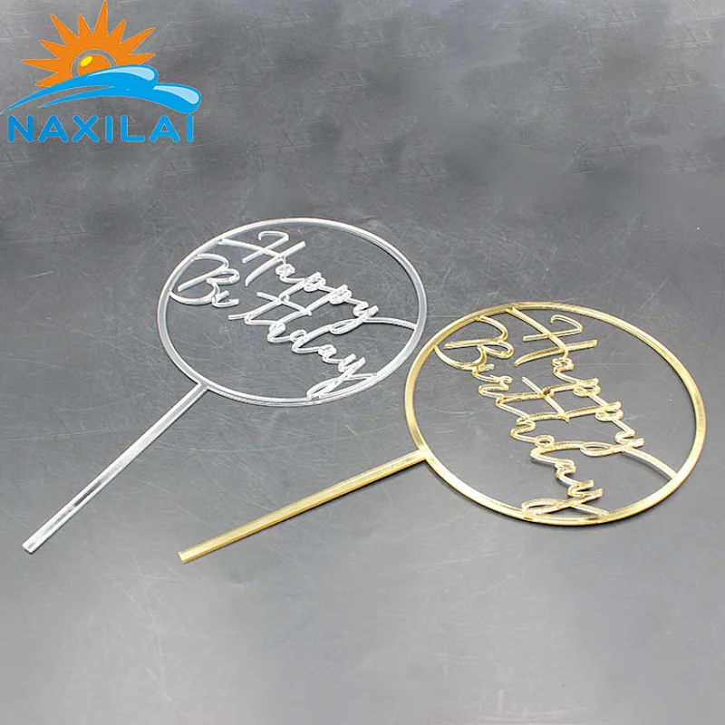 Naxilai Wedding Invitation Cake Topper Happy Birthday