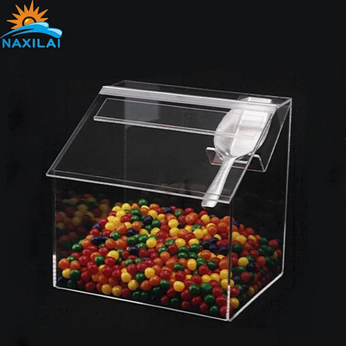 Naxilai Clear Food Grade Acrylic Candy Container for Retail Store